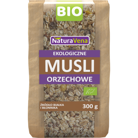 NATURAVENA Ekologiczne musli orzechowe 300g